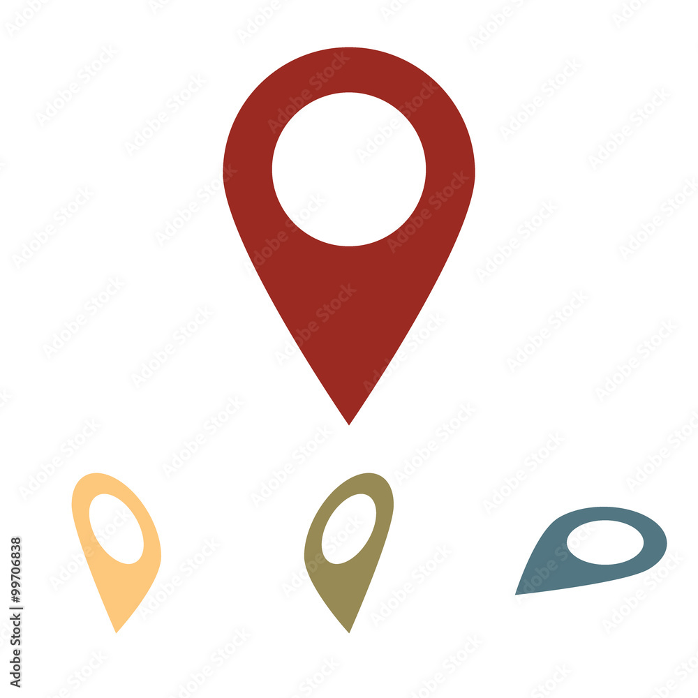 Mark icon pointer. Mark icon pointer.