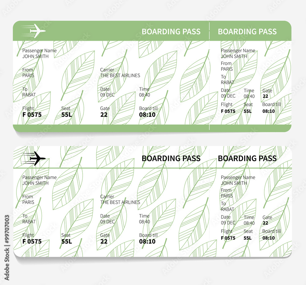 ticket boarding pass 