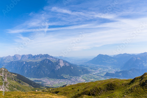 Panorama view of Alps in eastern Switzerland © Peter Stein