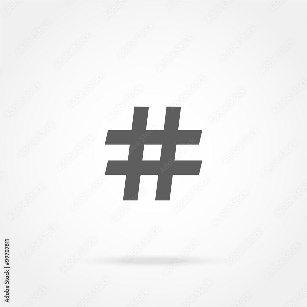 Obraz premium hashtag