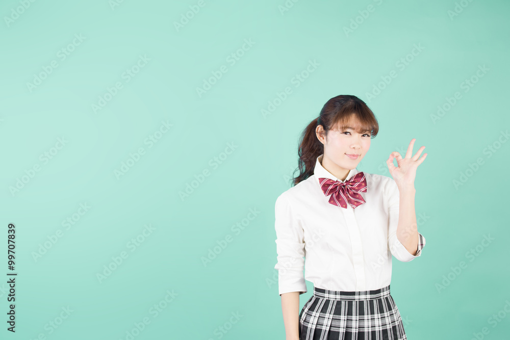 女子高校生(グリーンバック) 女子高校生(グリーンバック)