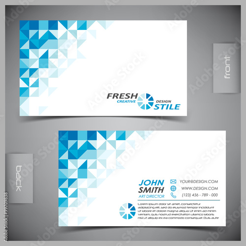 Vector set of creative business cards