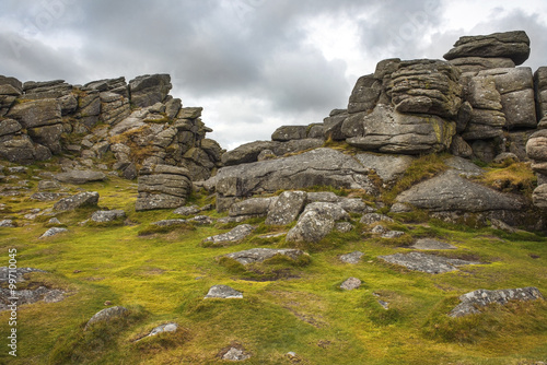 landscape of Land's End in Cornwall England