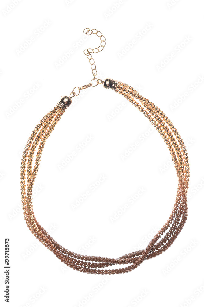 gold pendant on a white background gold pendant on a white background
