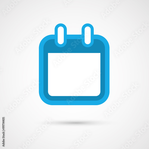 Free Download Vector Calendar Icon - blank - GFXLoad