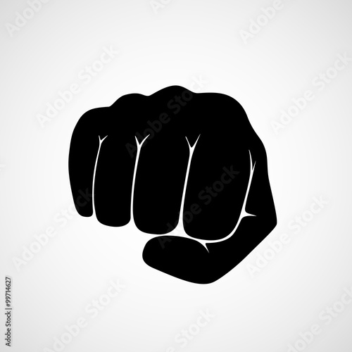 punch fist vector