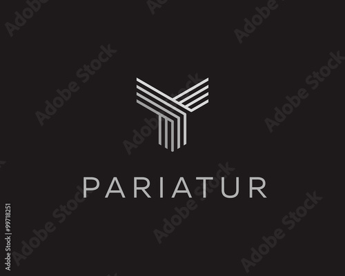 Abstract universal premium logo design. Creative line symbol.