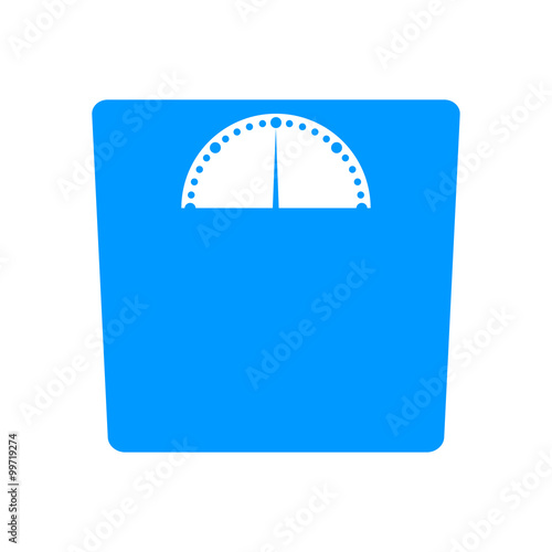 weighting icon. Flat design style.