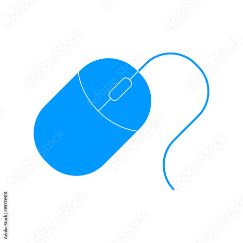 Computer mouse icon, vector illustration.