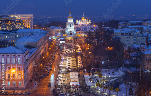 St. Michael s Golden-Domed Monastery - famous church in Kyiv  Ukraine