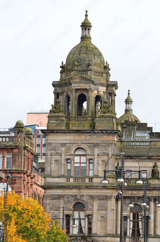 City Chambers in George Square, Glasgow, Scotland..