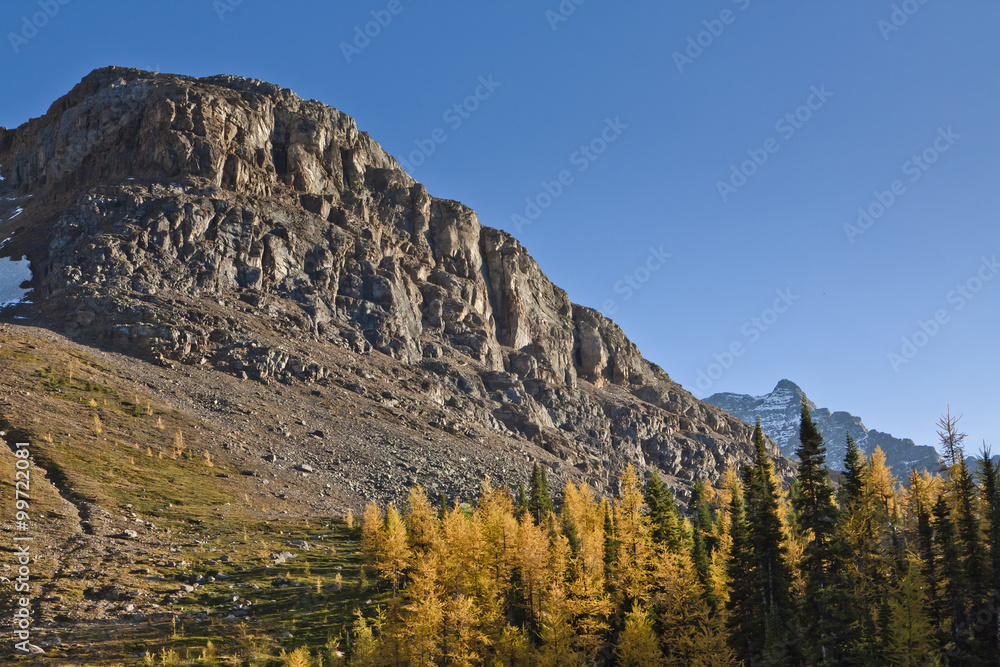 Scenic view of autumn mountain landscape BC, Canada Scenic view of autumn mountain landscape BC, Canada