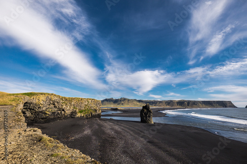 Black sands beach photo