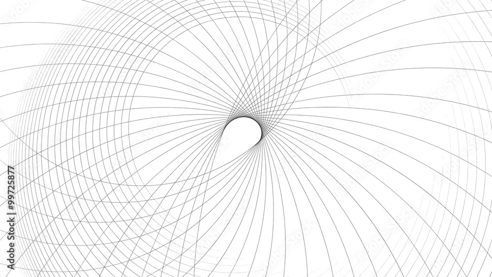 Spiral Slow flowing black and white particle vector abstract background ...