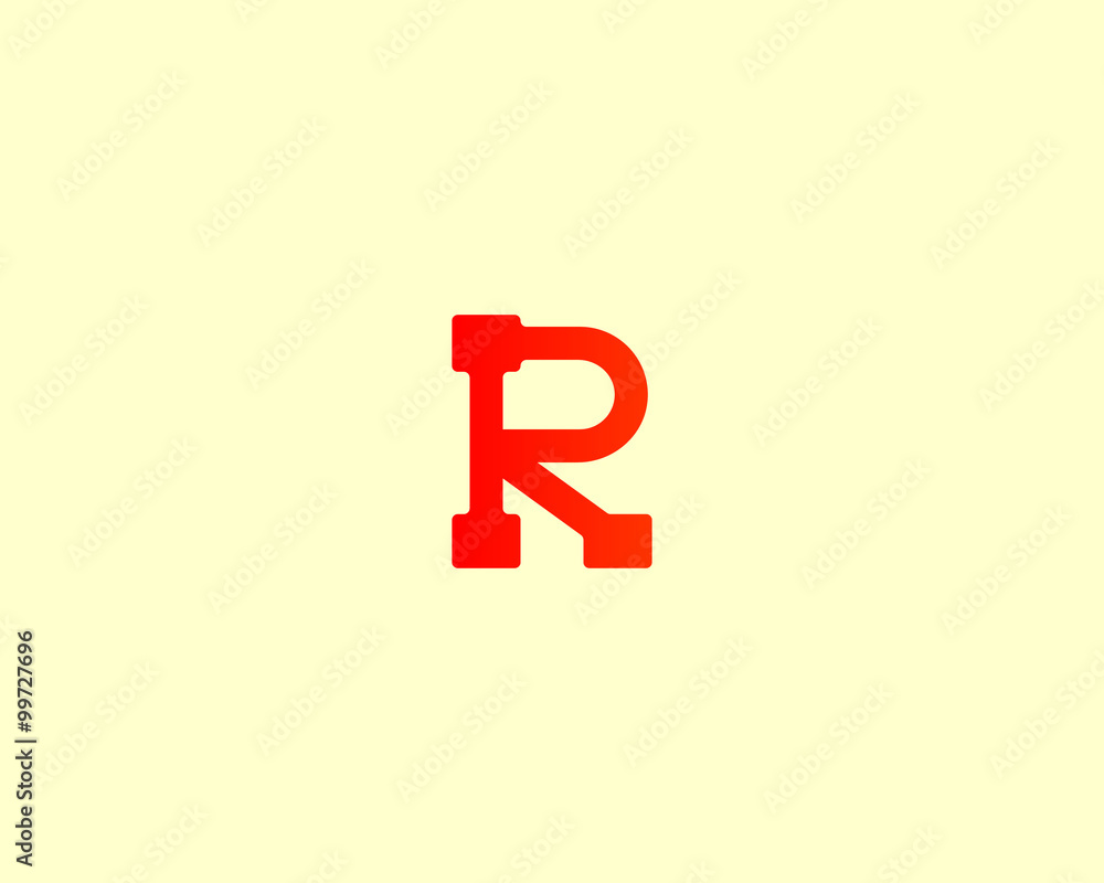Abstract letter R logo design template. Colorful way point path creative sign. Vector shipping delivery cargo icon. Abstract letter R logo design template. Colorful way point path creative sign. Vector shipping delivery cargo icon.