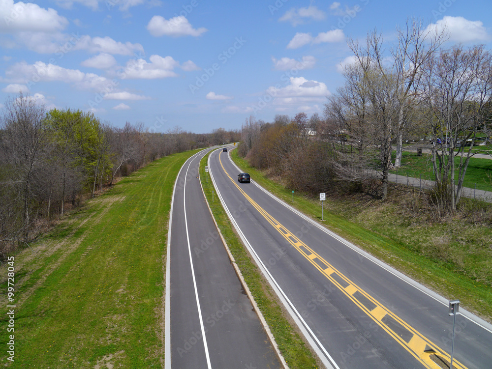 Fototapeta premium open country road
