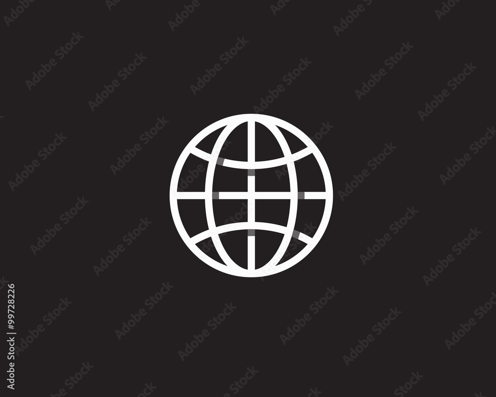 Globe vector with shadows. Earth logo overlap. Global creative sign. Planet symbol icon logo. Globe vector with shadows. Earth logo overlap. Global creative sign. Planet symbol icon logo.