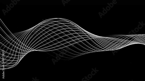 Wallpaper Mural Spiral Slow flowing black and white particle vector abstract background Computer Designed Animation - uhd ultra hd 4k 4096 quad. Torontodigital.ca