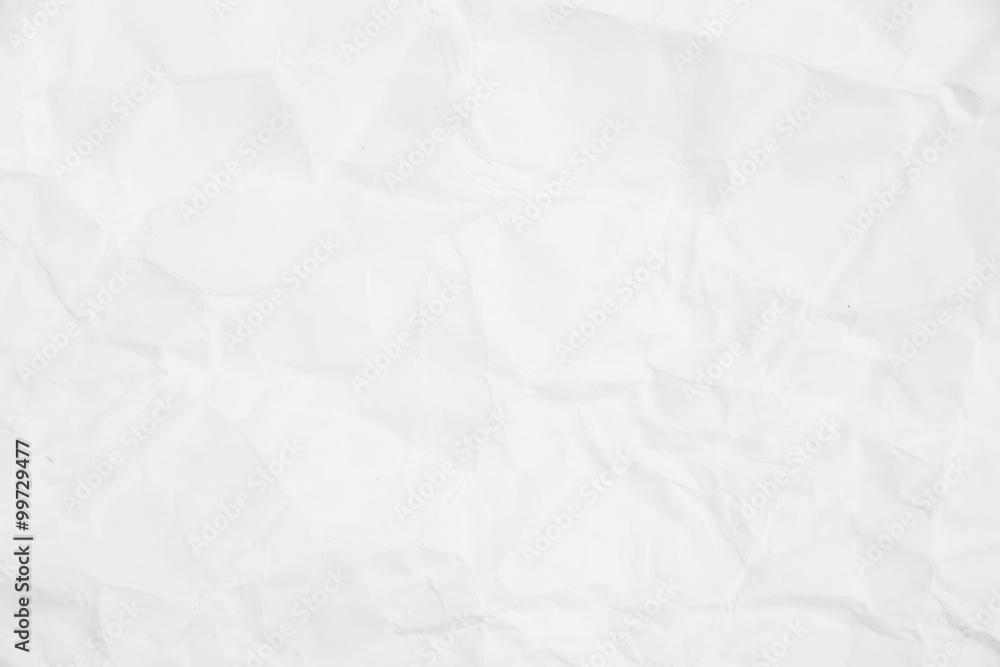 Fototapeta premium white crumpled paper texture for background binding books, publi