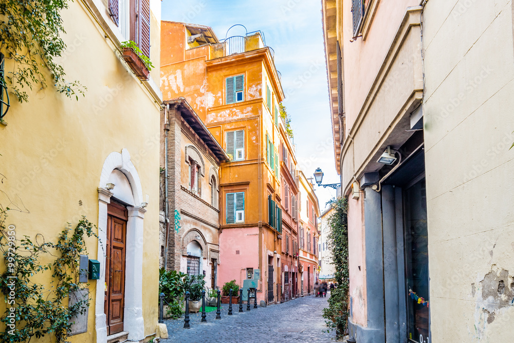 ancient streets and alleys of Rome