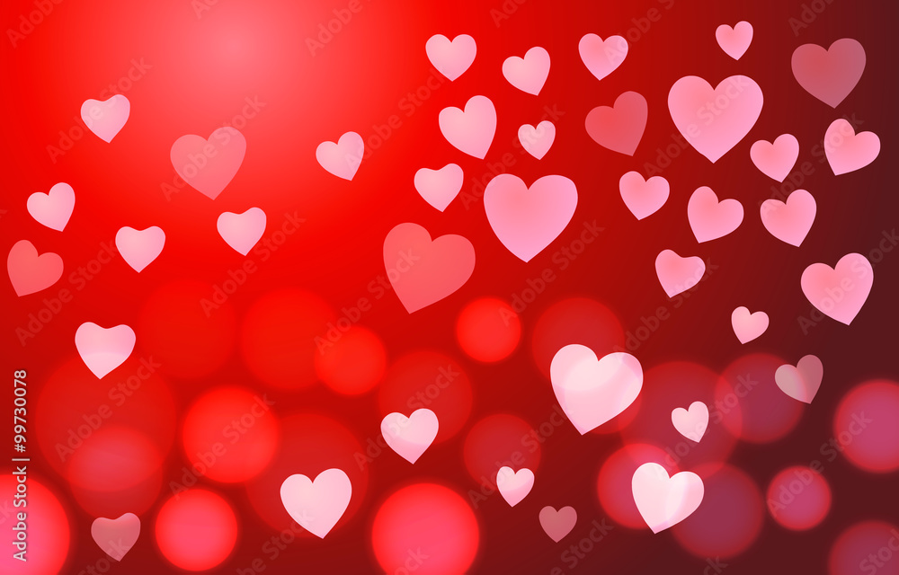 Vector illustration. St. Valentine's Day. Hearts on a red background. Vector illustration. St. Valentine's Day. Hearts on a red background.