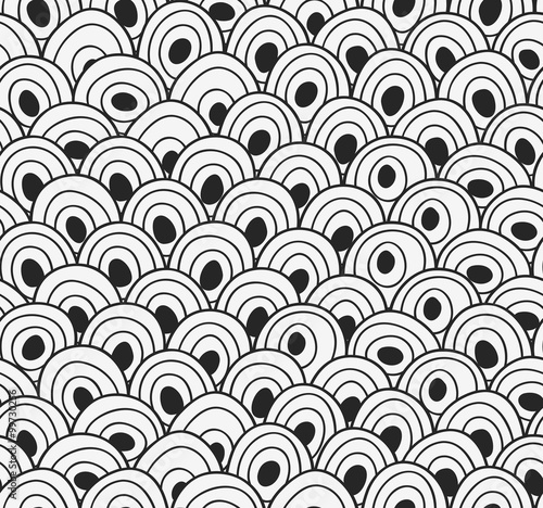 abstract doodle seamless pattern