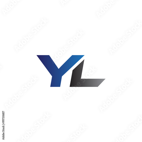 Free Download Simple Modern letters Initial Logo yl - GFXLoad