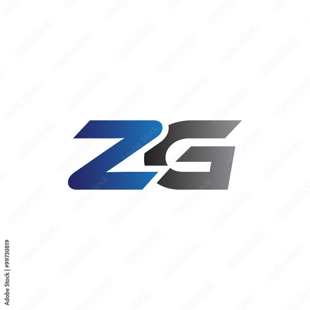 Simple Modern letters Initial Logo zg Simple Modern letters Initial Logo zg