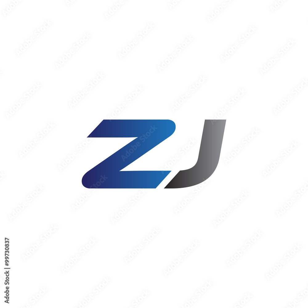 Simple Modern letters Initial Logo zj Simple Modern letters Initial Logo zj
