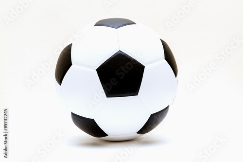 Fotografie, Obraz football and soccer ball isolated on white