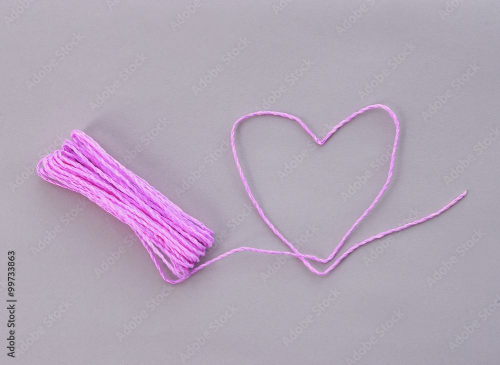 Heart made from rope Heart made from rope