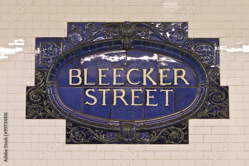 Bleecker Street Ceramic Sign
