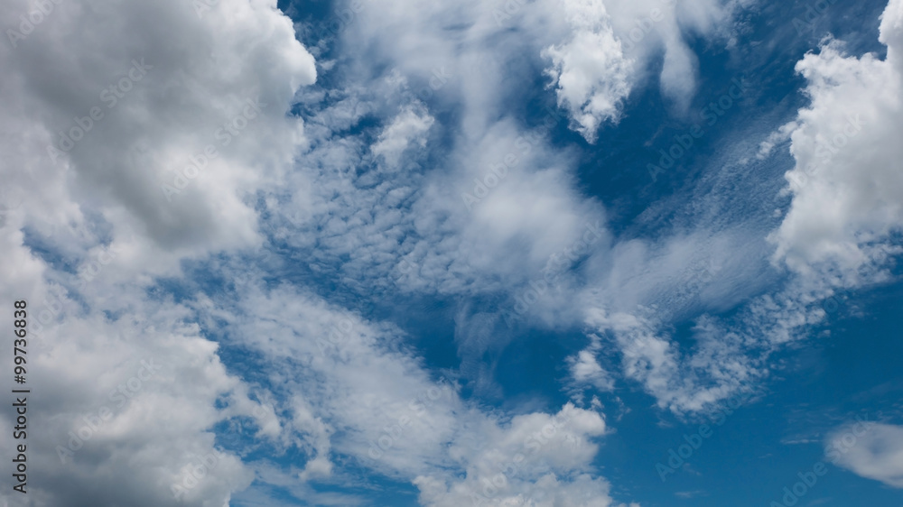 Obraz premium clouds and blue sky weather background