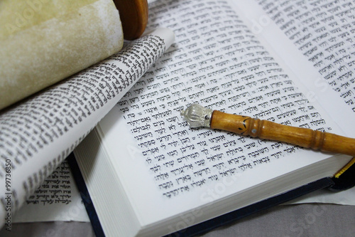 Torah, Bible, parchment, and the sons have returned