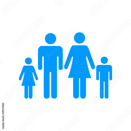 family icon. Flat design style eps 10.