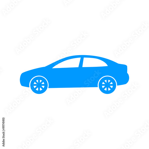 Car icon. Flat design style