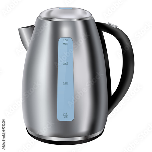 Electric kettle. Stainless steel.
