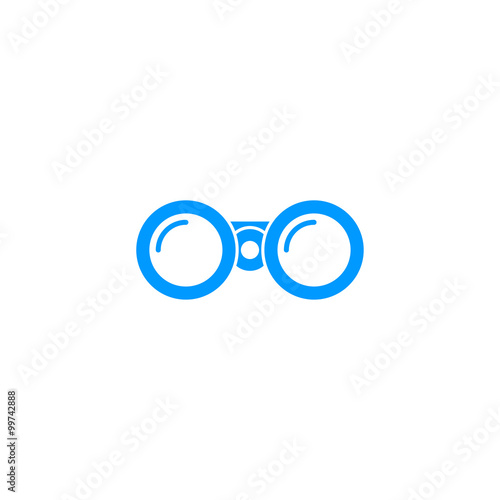 Binocular icon. Flat design style