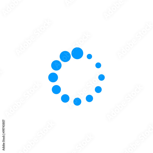 Vector circular loading icon