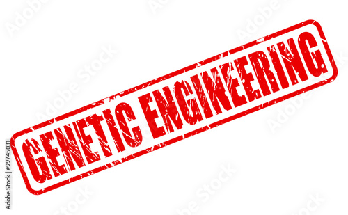 GENETIC ENGINEERING red stamp text