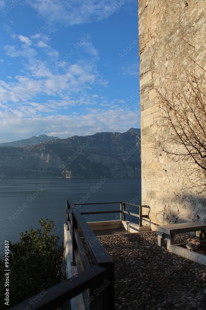 view from the castle Scaligero in Malcesine