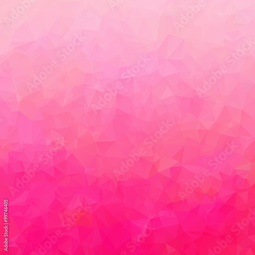 Gradient pink color and triangle polygon pattern