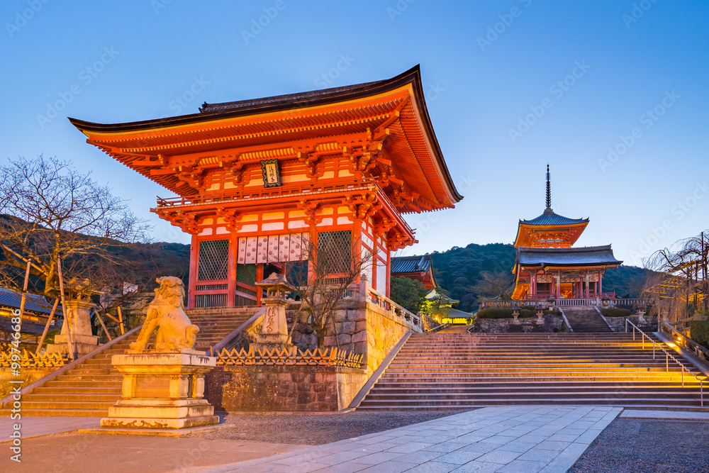 Obraz premium Kiyomizu Dera Temple in Kyoto, Japan