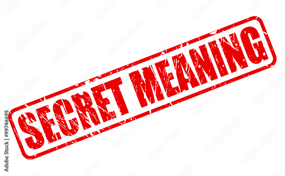 Secret Meaning red stamp text Stock Vector