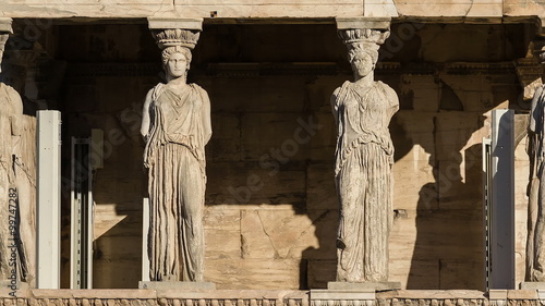 Caryatides Beautiful Girls Athens