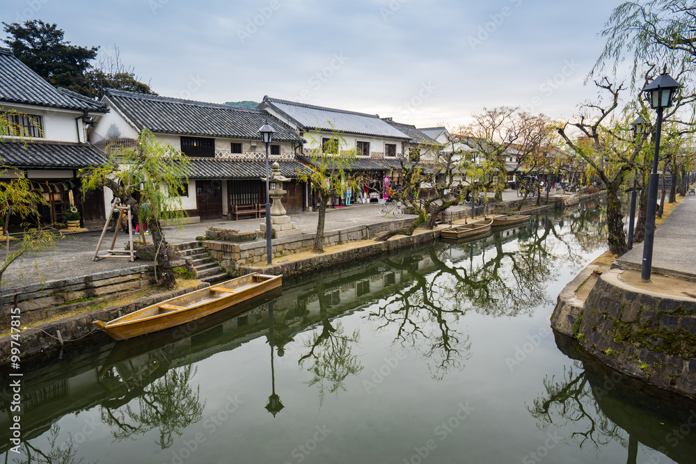 Canal of Kurashiki the ancient town of Okayama Canal of Kurashiki the ancient town of Okayama