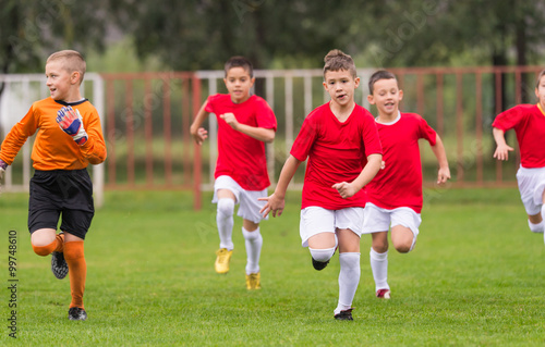 Fototapeta Naklejka Na Ścianę i Meble -  Soccer training for kids