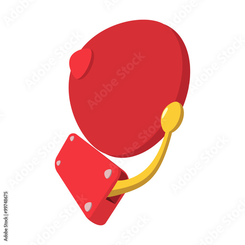 Alarm retro bell cartoon icon