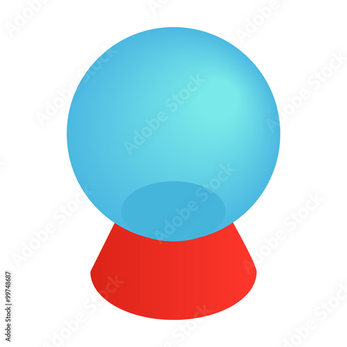 Magic ball isometric 3d icon