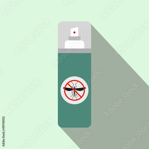 Mosquito spray flat icon